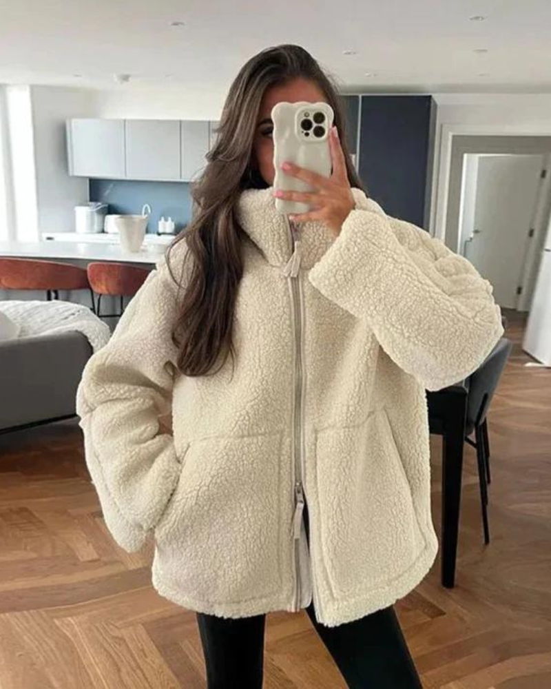 Aurore | Cozy Teddy Puffer Jacket