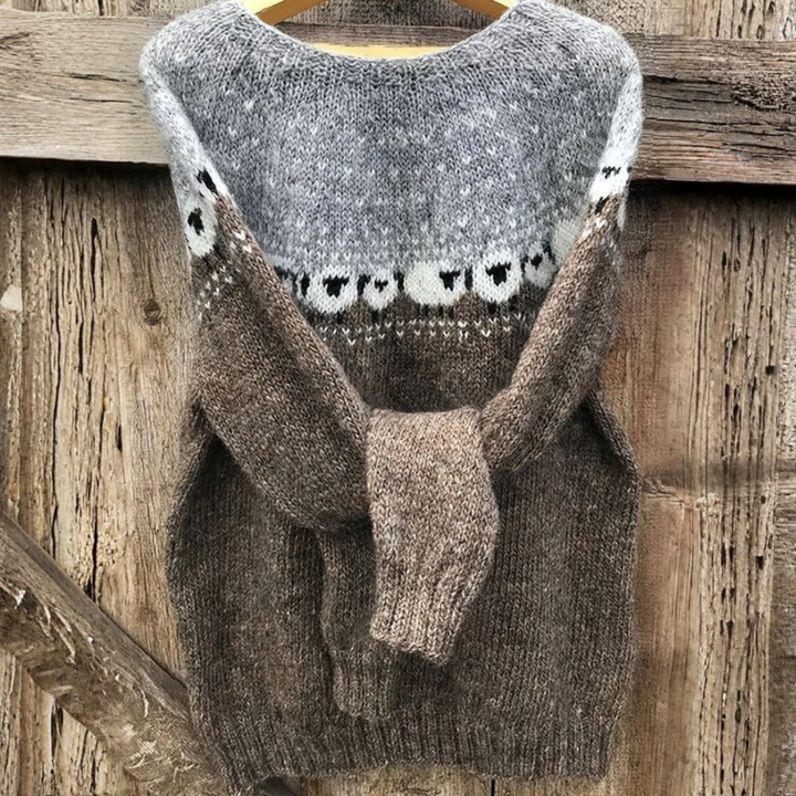 Nordic | Elegant Vintage Crew Neck Sweater