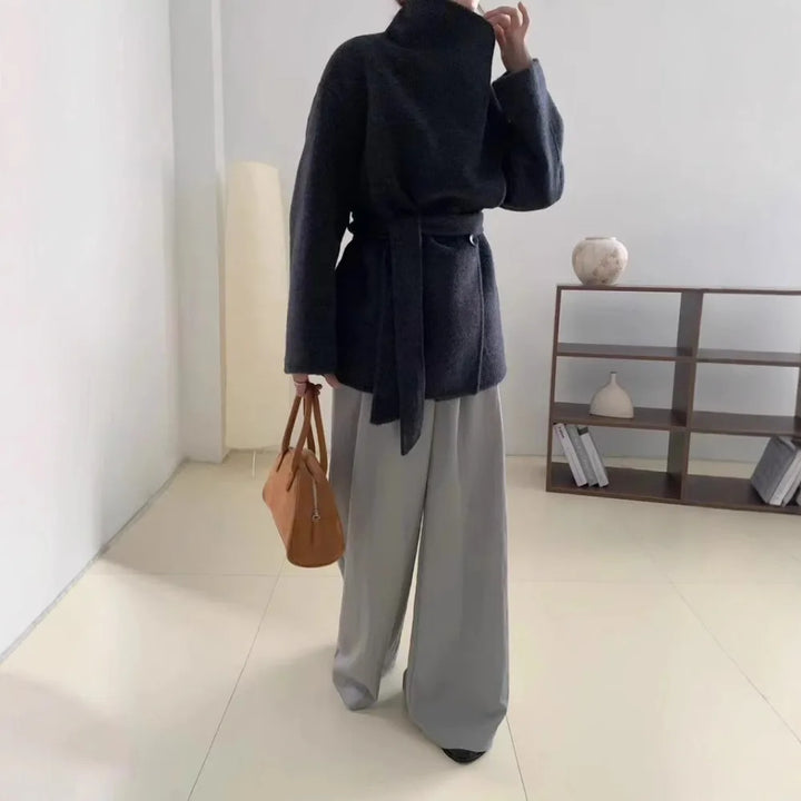 Velmira – Luxury silk, wool and cashmere coat