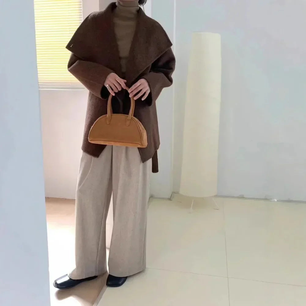 Velmira – Luxury silk, wool and cashmere coat