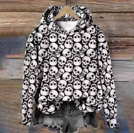 Anna | Rockabilly Tattoo Rose Hoodie