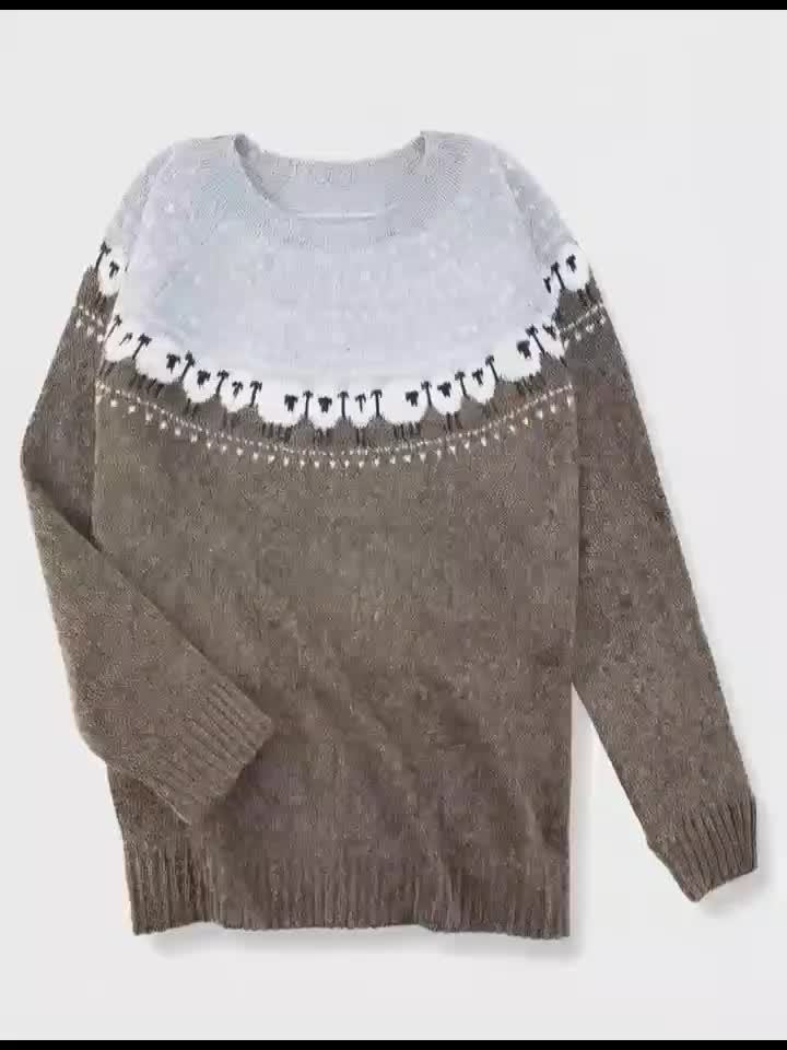 Nordic | Elegant Vintage Crew Neck Sweater